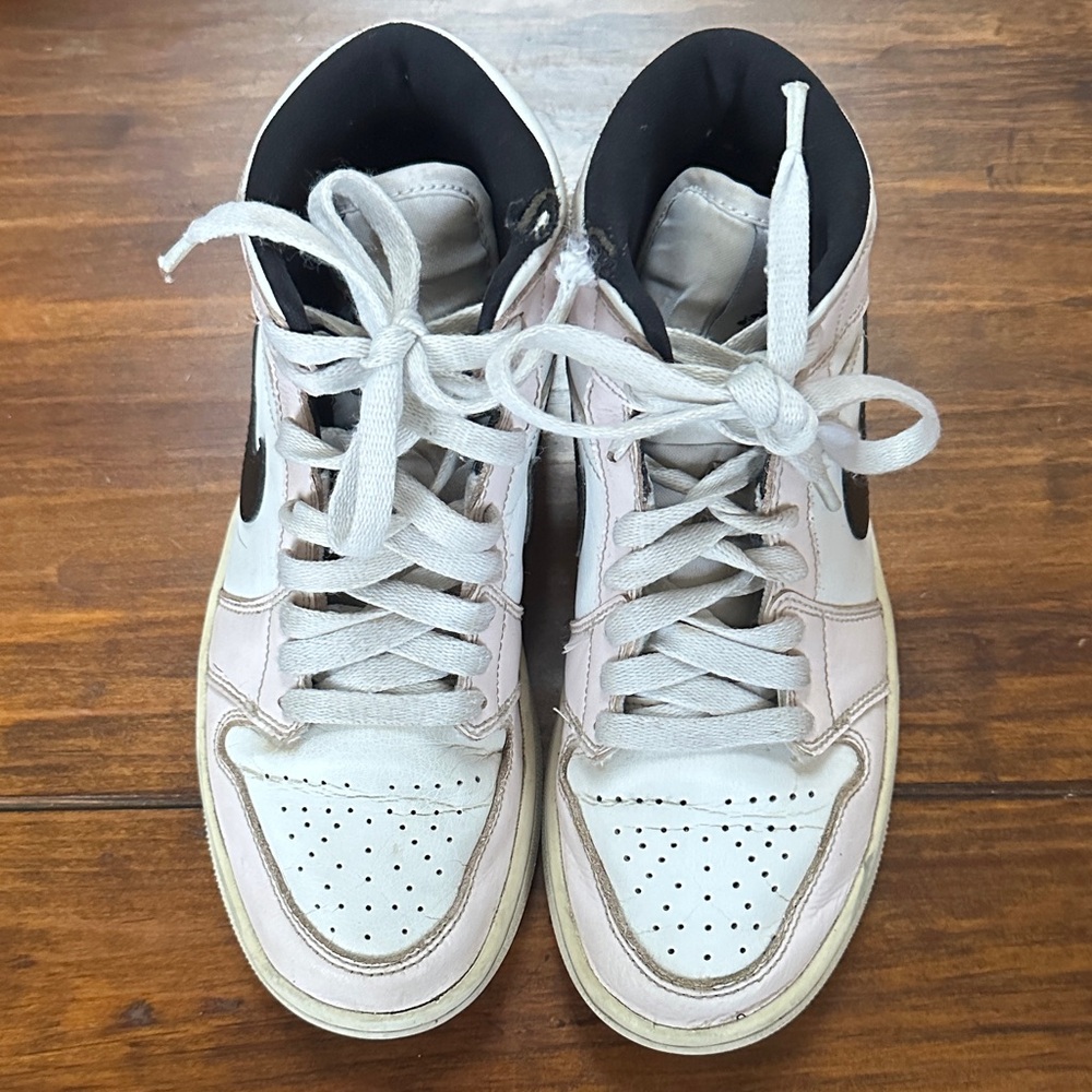 Nike Kids High-Top Sneakers White and Black
